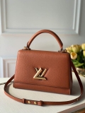 LV M57897 Louis Vuitton Twist One Handle PM Bag M57214 Brown