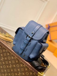 LV M58493 Louis Vuitton Christopher XS Bag Blue M58495