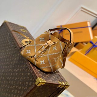 LV M46023 Louis Vuitton NÉONOÉ BB Bucket Bag Brown