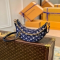 LV M81166 Louis Vuitton Loop Monogram Denim Leather Bag