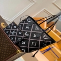 LV M46040 Louis Vuitton Neverfull MM Tote Monogram Bag M46039 Black