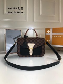 Louis Vuitton N40148 LV Trendy Crossbody Bag Damier Ebene Black