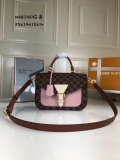 Louis Vuitton N40148 LV Trendy Crossbody Bag Damier Ebene Pink