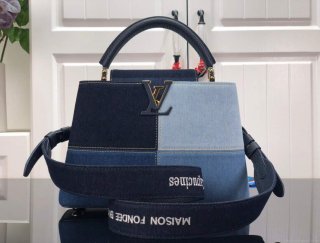 LV M59269 Louis Vuitton Capucines BB Handbag Blue