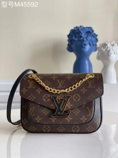 Louis Vuitton M45592 Passy Monogram LV M57888 in Brown