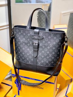 LV M45914 Louis Vuitton Saumur Tote Black