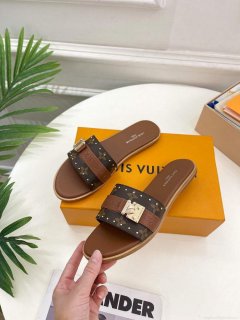 LV 1AAC3Y Louis Vuitton Lock It Flat Mules L99033