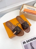 LV 1AAC3Y Louis Vuitton Lock It Flat Mules L99039