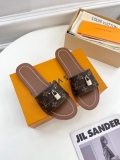 LV 1AAC3Y Louis Vuitton Lock It Flat Mules L99043