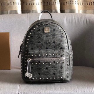 MCM MMKAAVE08CO001 32cm Stark Backpack in Visetos Gray