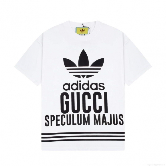 Gucci 616036 Adidas x Gucci Cotton Jersey Men Women’s T-shirt G38682