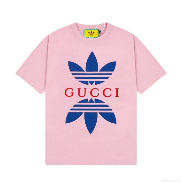 Gucci 616036 Adidas x Gucci Cotton Jersey Men Women’s T-shirt G38685