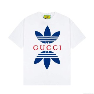 Gucci 616036 Adidas x Gucci Cotton Jersey Men Women’s T-shirt G38686