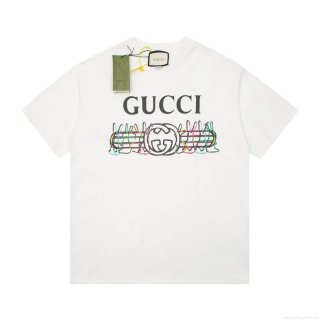 Gucci 457095 Logo print cotton jersey Men Women’s T-shirt G38706