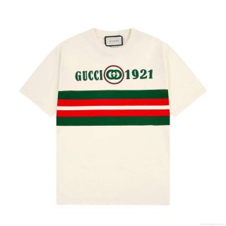 Gucci 457095 Logo print cotton jersey Men Women’s T-shirt G38719