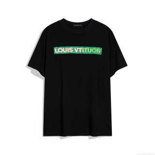 LV 1AAU5B Louis Vuitton Print Cotton Jersey Men Women’s T-shirt L56210