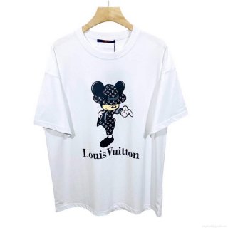 LV 1AB4UM Louis Vuitton Print Cotton Jersey Men Women’s T-shirt L56226