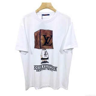 LV 1AB4UM Louis Vuitton Print Cotton Jersey Men Women’s T-shirt L56230