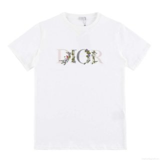 Dior 313J696 Men’s Women’s Relaxed Fit Cotton Jersey T-shirt D65851