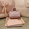 MiuMiu 5BP077 Matelassé nappa leather top-handle mini-bag light pink