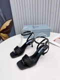 Prada 1I901M Brushed leather Slingback pumps Shiny Leather Sandals Shoes P91008