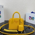 Prada 1BA269 Saffiano Leather Prada Monochrome Bag Yellow