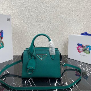 Prada 1BA269 Small Prada Kristen Saffiano bag Green