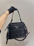 Prada 1BA311 Spectrum Small Leather Top Handle Bag Black