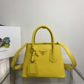 Prada 1BG443 Prada Double Saffiano leather mini bag Yellow