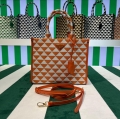 Prada 1BA354 Small Prada Symbole jacquard fabric handbag Orange White