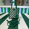 Prada 1BA355 Symbole Jacquard Fabric Micro Bag Green White