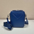 Prada 2VH154 Saffiano leather shoulder bag Blue