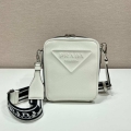 Prada 2VH154 Saffiano leather shoulder bag White