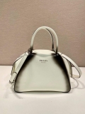 Prada 1BA366 Small brushed leather Prada Supernova handbag White