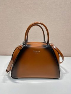 Prada 1BA366 Small brushed leather Prada Supernova handbag Brown