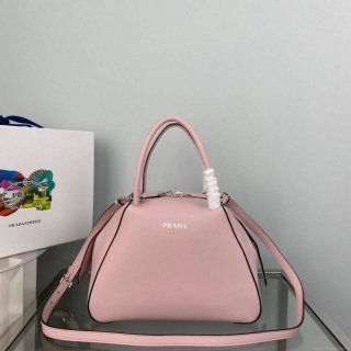 Prada 1BA366 Small leather handbag Alabaster Pink