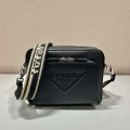 Prada 2VH152 Saffiano leather shoulder bag Black