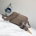 Prada 1BH082 Leather bag with shoulder strap Light Pink Gold