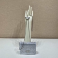 Prada Crystal-studded card holder with shoulder strap 1MR024 White Crystal