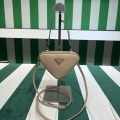 Prada 1NR015 Saffiano leather mini pouch powder pink