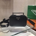 Prada 2VH070 Saffiano Black leather Prada Brique bag