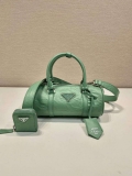 Prada 1BA389 Antique Nappa Leather Handbag Green