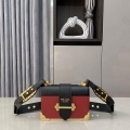 Prada 1BD045 Prada Cahier Leather Bag Red