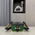 Prada 1BD045 Prada Cahier Leather Bag Green