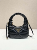 Prada 1BA384 Nappa-leather mini bag with topstitching