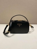 Prada 1BH203 Prada Odette Leather Mini-Bag Black