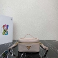 Prada 1BH202 Leather Mini Bag Water Lily