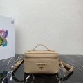 Prada 1BH202 Leather Mini Bag Tan