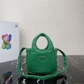 Prada 1BA359 Small Padded Prada Soft Nappa Leather Bag Green