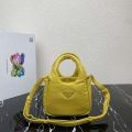 Prada 1BA359 Small Padded Prada Soft Nappa Leather Bag Yellow